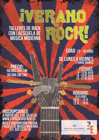 TALLER DE ROCK EN LA ESCUELA DE MUSICA MODERNA  ¡VERANO ROCK!
